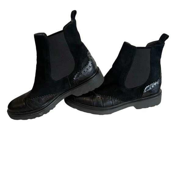 Michele Lopriore Parigi Leather Chelsea Boot 35 IT/5 US Black Minimalist Winter - Picture 6 of 10